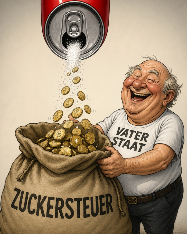 Zuckersteuer:  Sanierung der Staatskasse statt Prävention