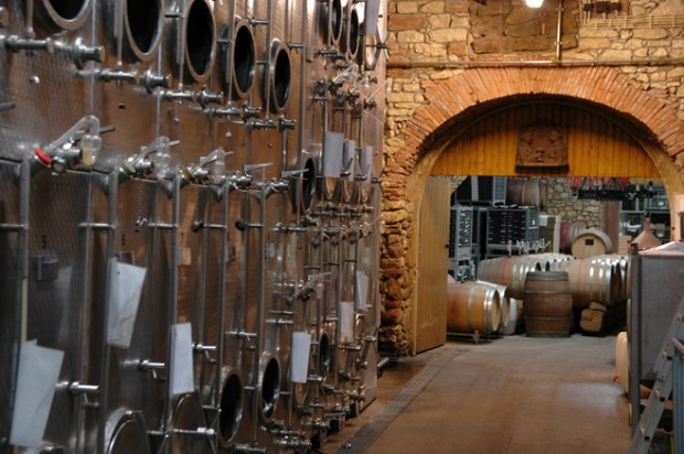Traditioneller Deutscher Weinkeller: Alles unter Kontrolle (Hier ein Blick in die Gewölbe des Weingutes Schumacher in Herxheim in der Pfalz)  © muehleib