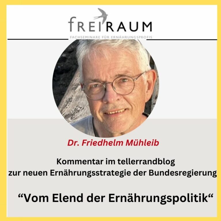 Vom Elend der deutschen Ernährungspolitik