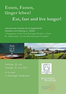 „Essen, fasten, länger leben! Eat, fast and live longer!“